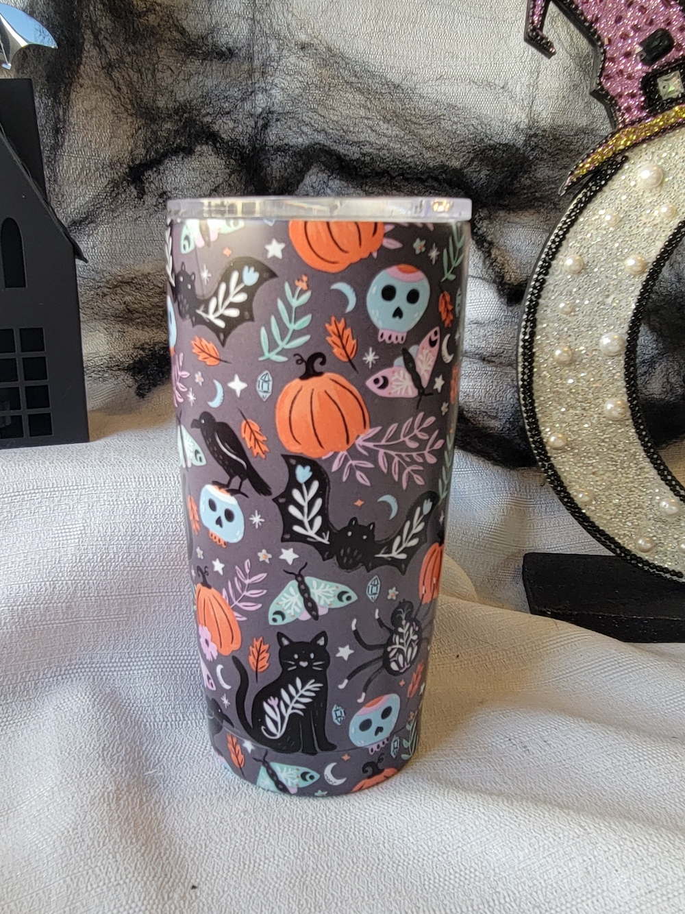 Halloween Patterned Insulated Tumbler